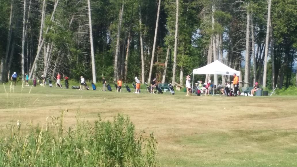 Rocking the junior golf at @SandPoint2015 . #juniorgolf