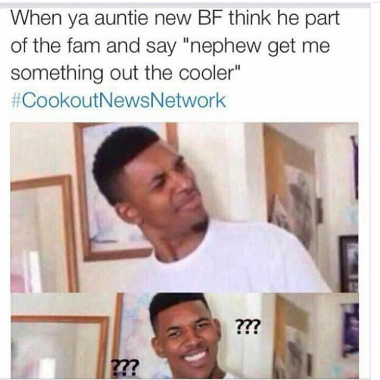 Dannyfromqueens's tweet photo. Who this cat think he is? ๐ค #cookoutnewsnetwork https://t.co/mxTKxXMvms