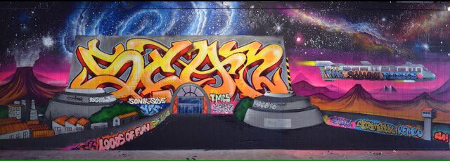 JordyVrugt's tweet image. #graffiti #art "Space Invaders 2.0" by #ScanOne &amp;amp; #FleksOne @SkyloungeLondon @EncoreBeachClub @JEtihadTowers @JLo