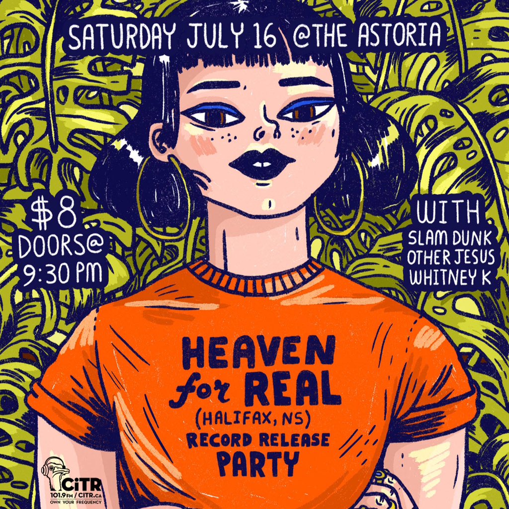We're super excited to have the <a href="/heavenforreal/">Georgia</a> album release in #YVR <a href="/Astoria25/">Devils22</a> on July 16!🎉 sponsored by <a href="/CiTRradio/">CiTR 101.9fm</a>