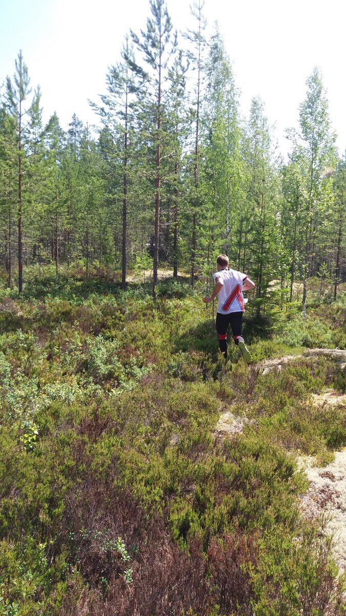 Juko koejuoksija <a href="/AaroAsikainen/">Aaro Asikainen</a> Osuuden ihanneaika = AA - 3 min. #joensuu #jukola