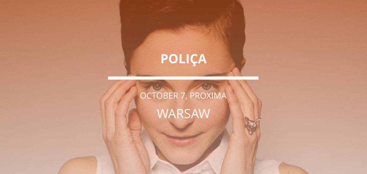 🎵 <a href="/thisispolica/">POLIÇA</a> coming to Warsaw on Oct 7. Grab the tickets! 👉 j.mp/29cs0ZU
