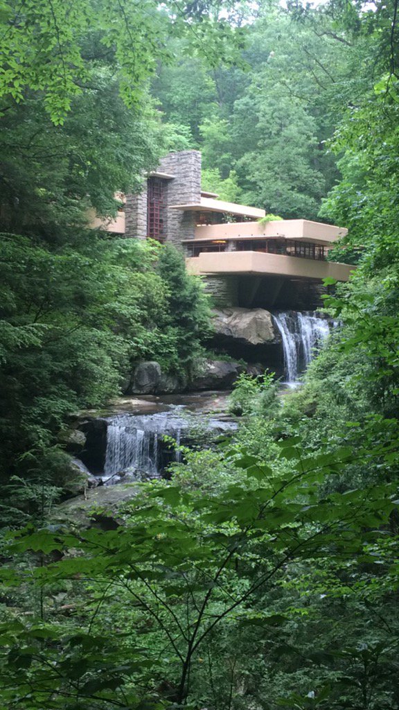 Finally got a chance to see this amazing place! #FallingWater #HappyFourth #designgenious #Pennsylvaniabeauty