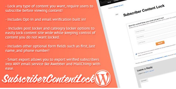 WpWarez's tweet image. Subscriber Content Lock for #Wordpress ... - #ContentLock #ContentLocker #Email goo.gl/rgv2ad
