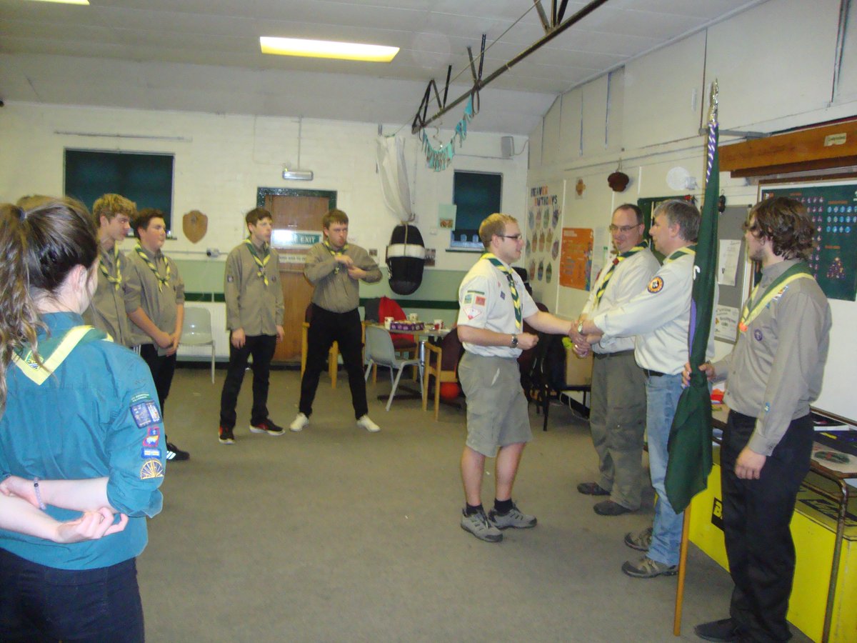 The new Genesis Explorer leaders invested. ESU leader Allan was invested with the help of both his daughters #iscout