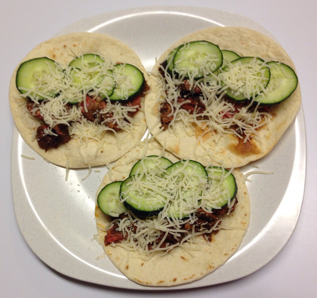 nerfedllamas's tweet image. Prepared New Mex Carne Asada Tacos with Sliced Cucumbers @RealFPJr style and they were delicious! #BackToTheKitchen
