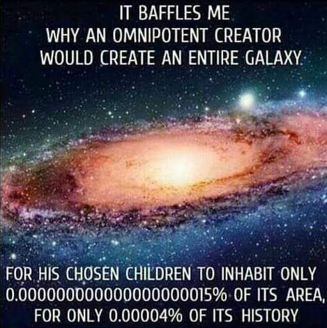 AtheistWorld's tweet image. Out of 300 billion more galaxies...
#atheism