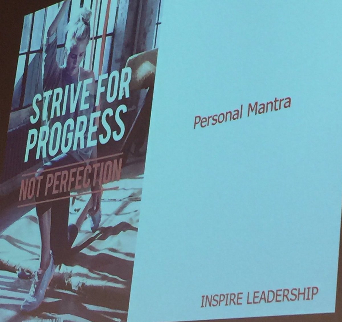 shelley188's tweet photo. Love yr personal mantras @jobrothers - strive for progress not perfection #InspireAtAUT https://t.co/t7UEyUeTfF