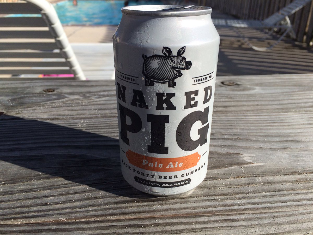 knoxbardeen's tweet image. #BeerStatus -- Naked Pig Pale Ale from @Back40tweets. While in Alabama, drink their beer ... right??