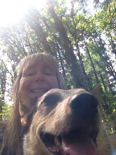 Pixie n I! Our 4th of July hike. #dogdaysofsummer #happy4thofjuly #selfie