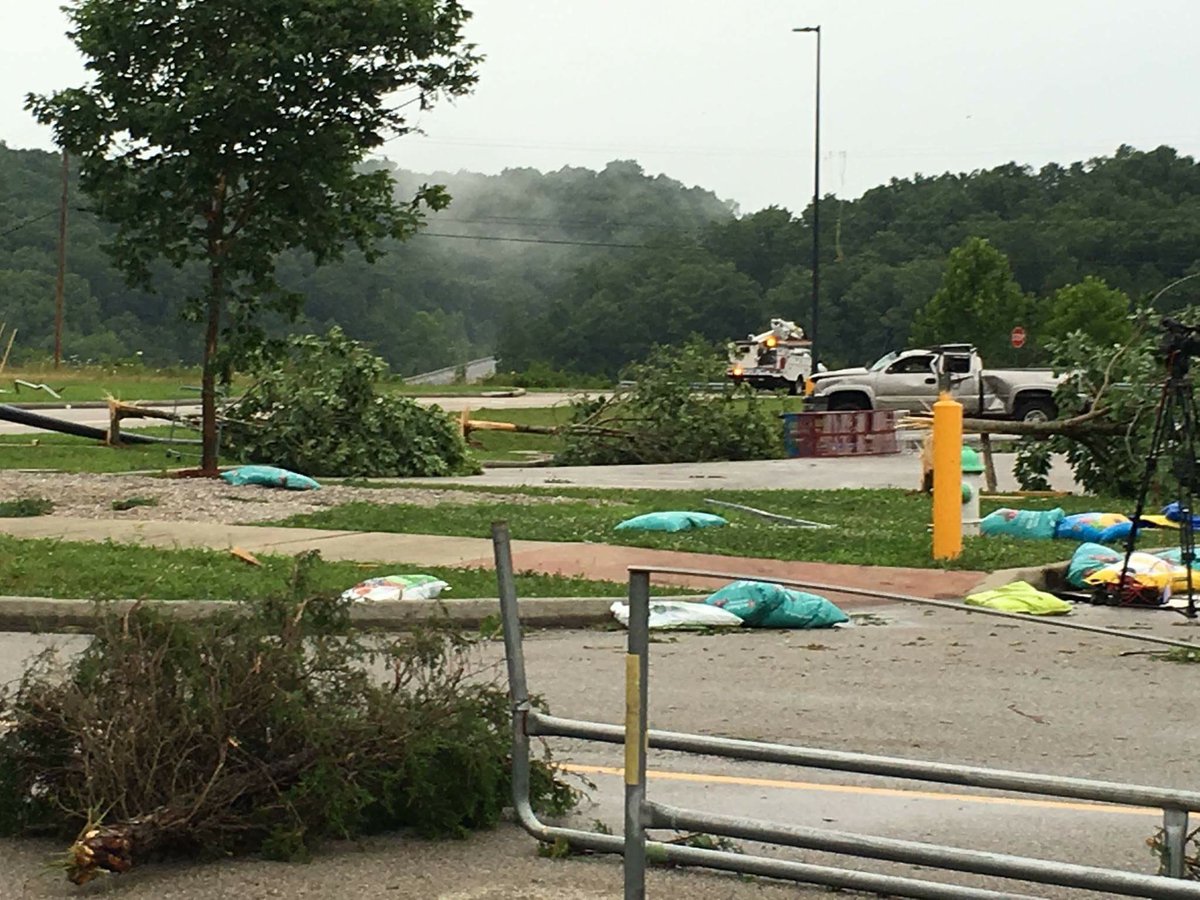 Damage at louisa, ky walmart earlier from loss tornado. lawrencecoem