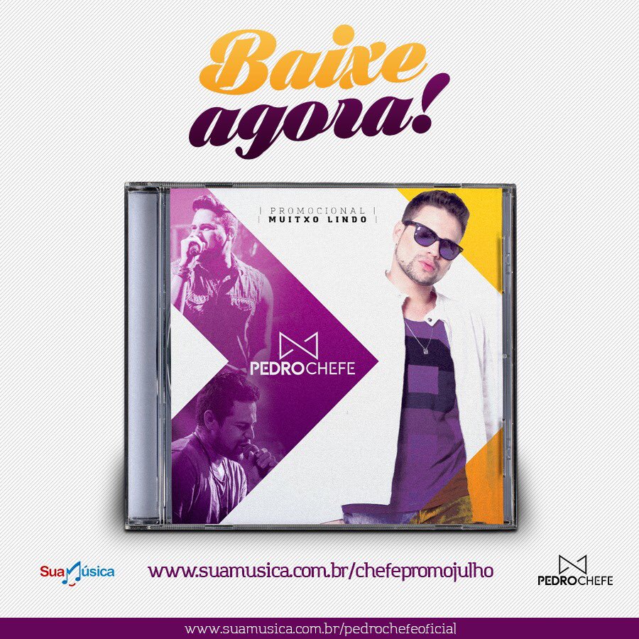 suamusica's tweet photo. Baixe já o novo CD Promocional do Pedro Chefe
https://t.co/K7pas8xfco
#PedroChefe #SuaMúsica https://t.co/ykJf1platt