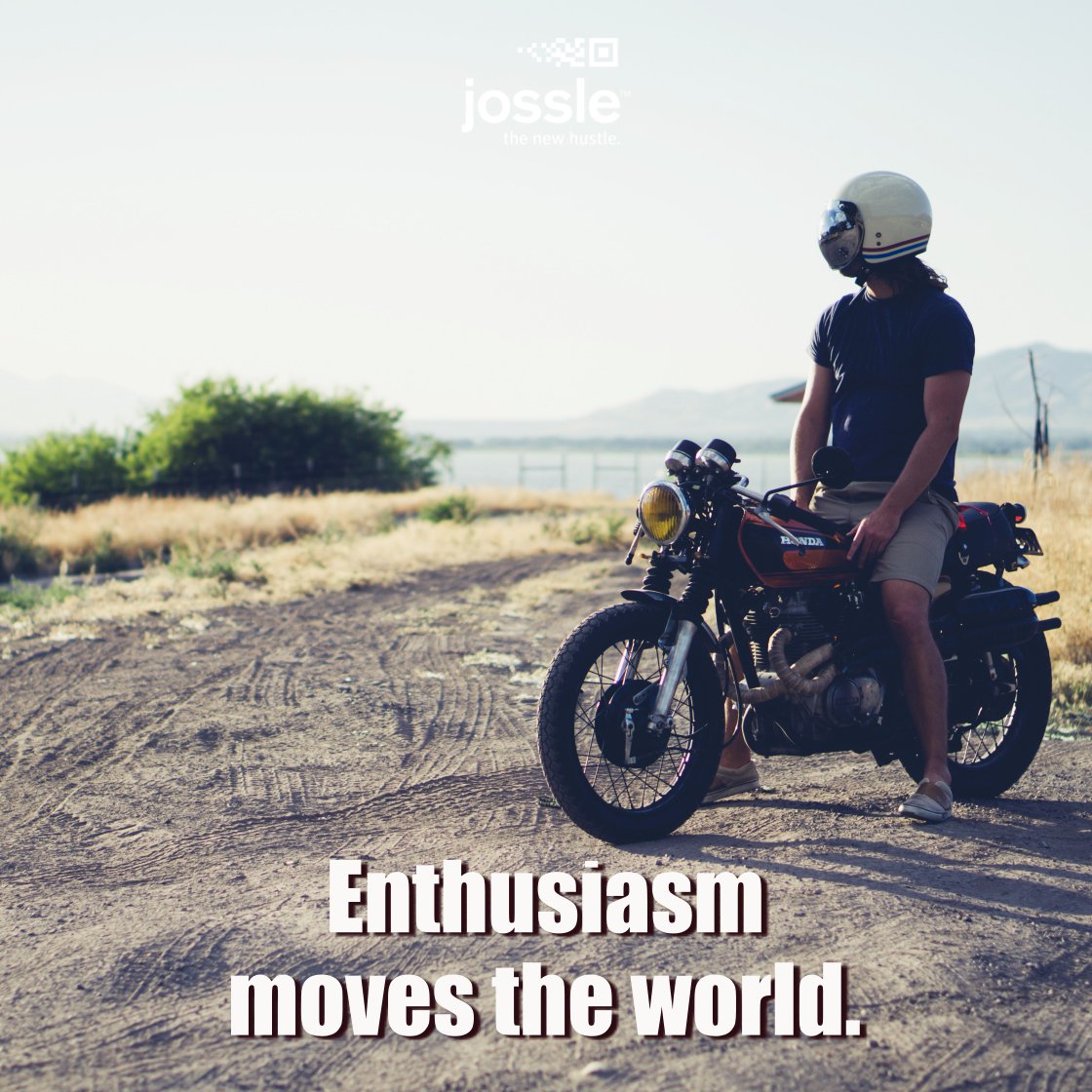 Enthusiasm moves the #world.
jossle.org  #quote