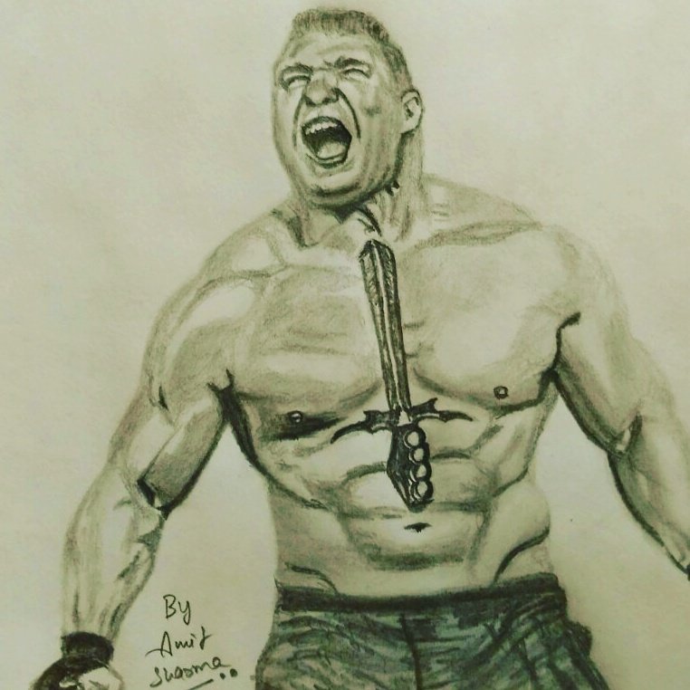 wallpapers Brock Lesnar Logo Drawing brock damn big fan wwe wweindia