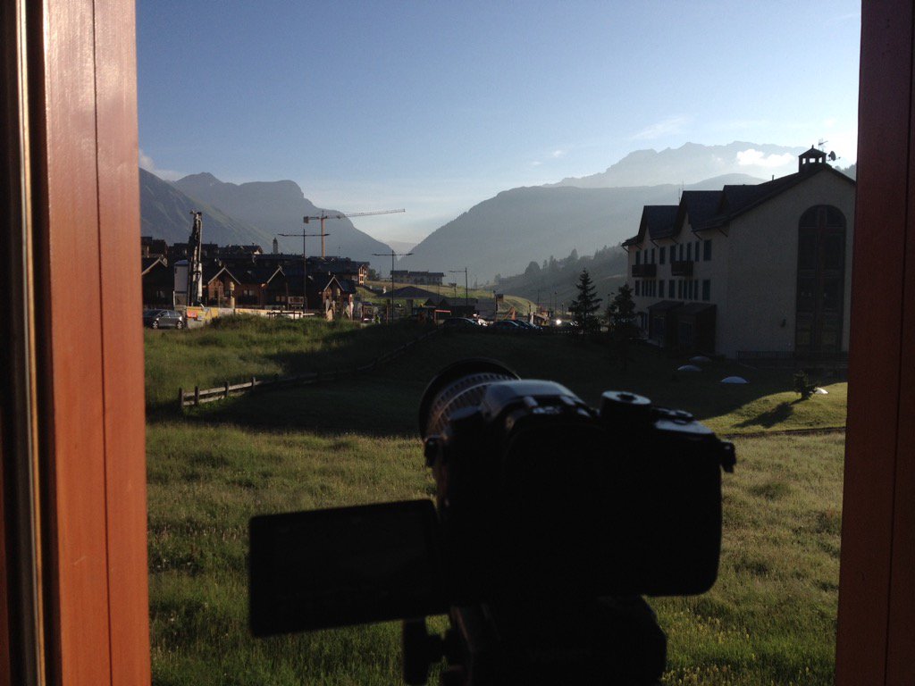 Arrived in Livigno last night. Time lapse shot out of the hotel window this morning. #easywin
