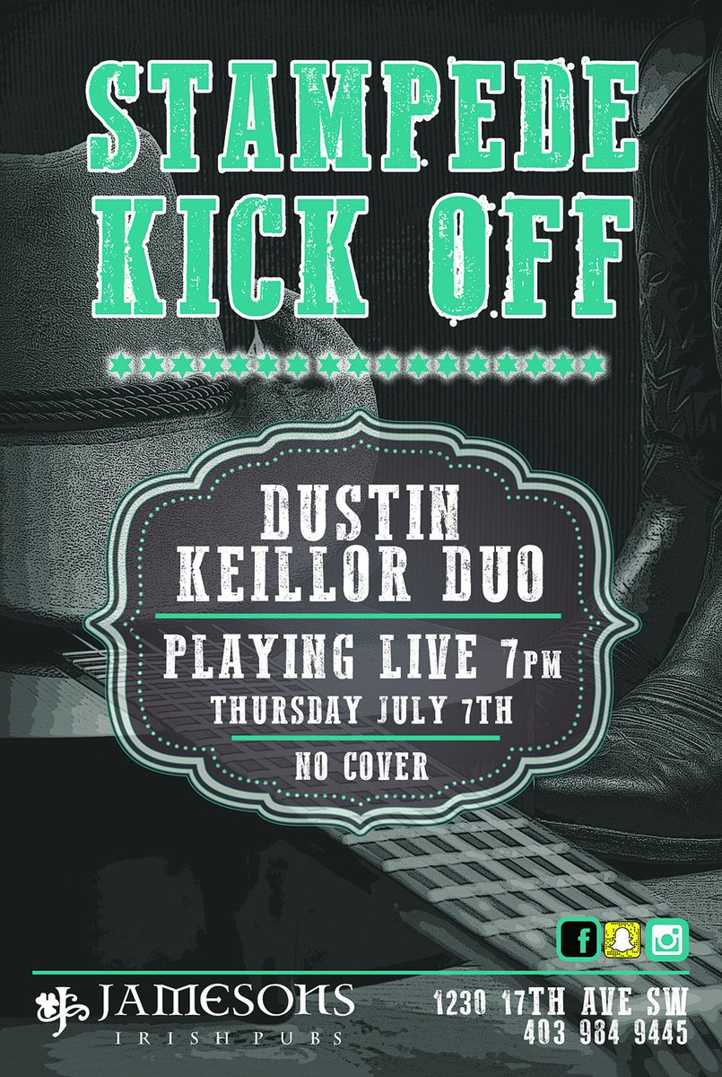 FuzedDesign's tweet image. A couple of my recent poster designs for client @jamesonspubs #calgarystampede2016 #YYC #graphicdesign #Marketing