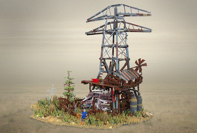 BrothersBrick's tweet photo. Fallout 4 Abernathy Farm settlement in LEGO https://t.co/tm4vmRlCyE https://t.co/fL68pFA1jF