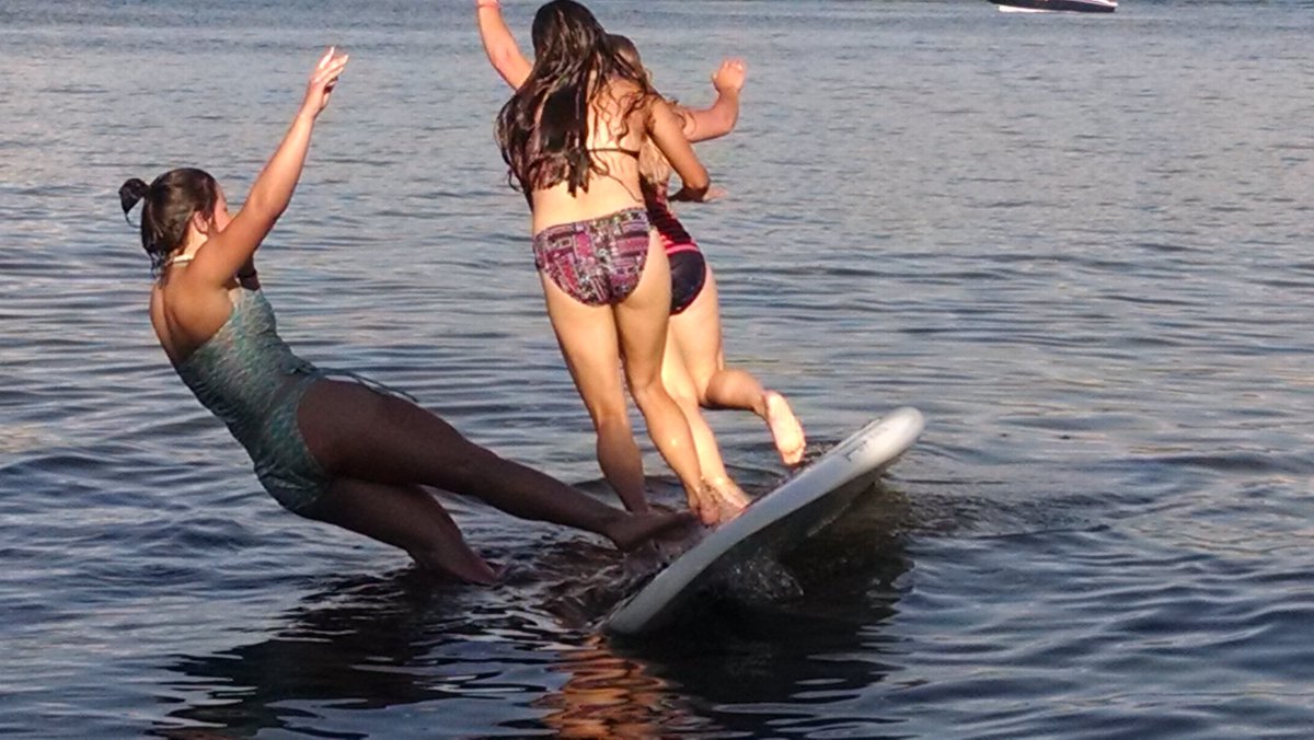 JBonham3's tweet photo. How many goof-balls can you fit on a paddle board!?!?😂 https://t.co/xvOS8TM2cr