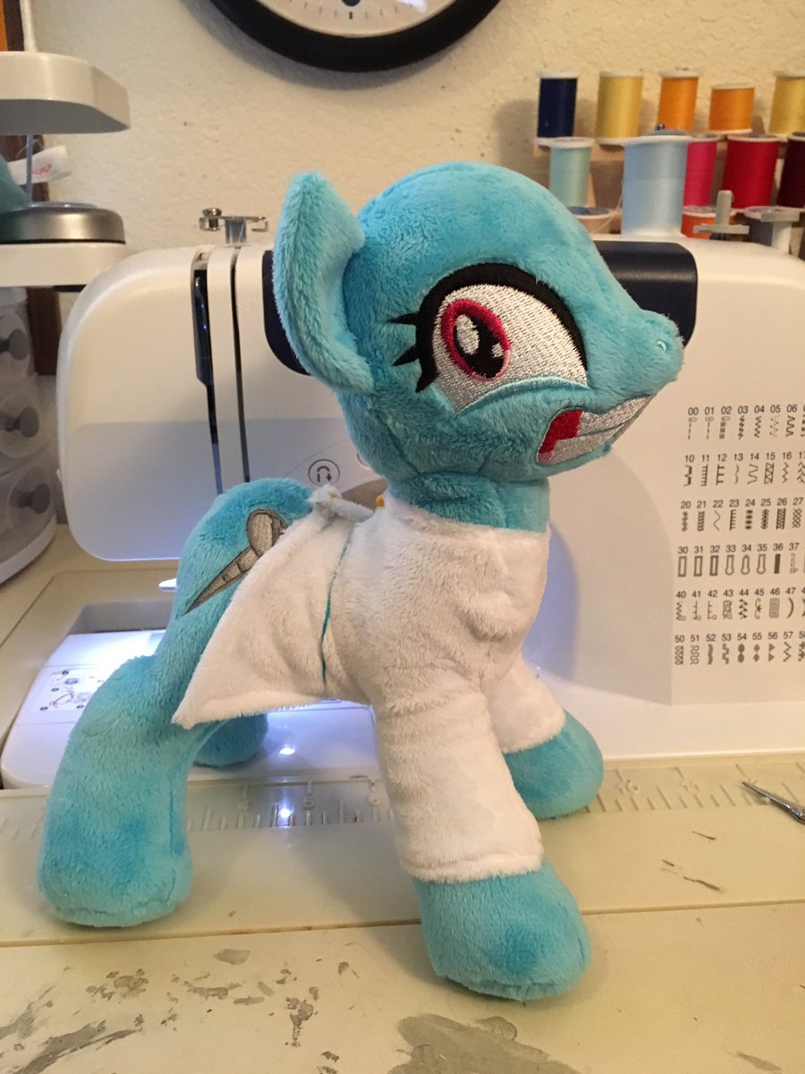 rubiowolf's tweet photo. 10 inch Screwloose in the works for @BronyCon #pickuprequest #brony #MLPFIM #plushies #poniesbyrubiowolf https://t.co/2qxuGb0XLv