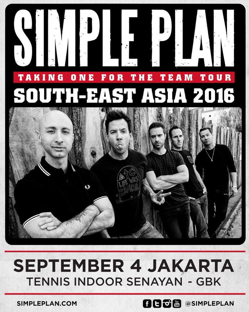 simpleplan's tweet photo. See you in September, Jakarta! https://t.co/CeZrZNw9qk