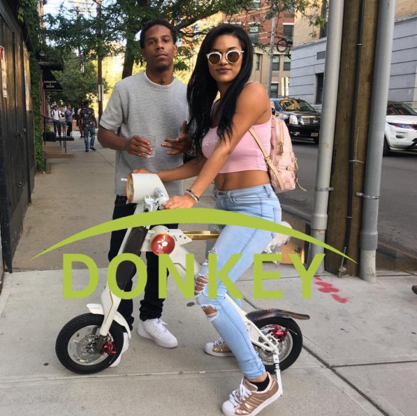 Donkey_Robot's tweet image. &quot;Super exciting to take my WHITE #eScooter home.&quot; Love her and BUY her a #DonkeyrRobot #electricbike.