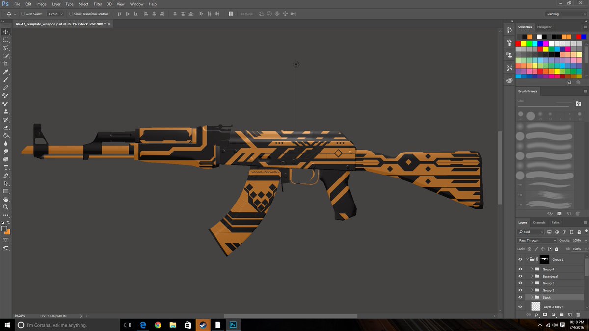 Azrrue's tweet image. Ak-47 | Tactical_Overwatch
REBOOT!~~ Just about done, making finishing touches
#CSGOSkins #AK47 #Tactical #overwatch