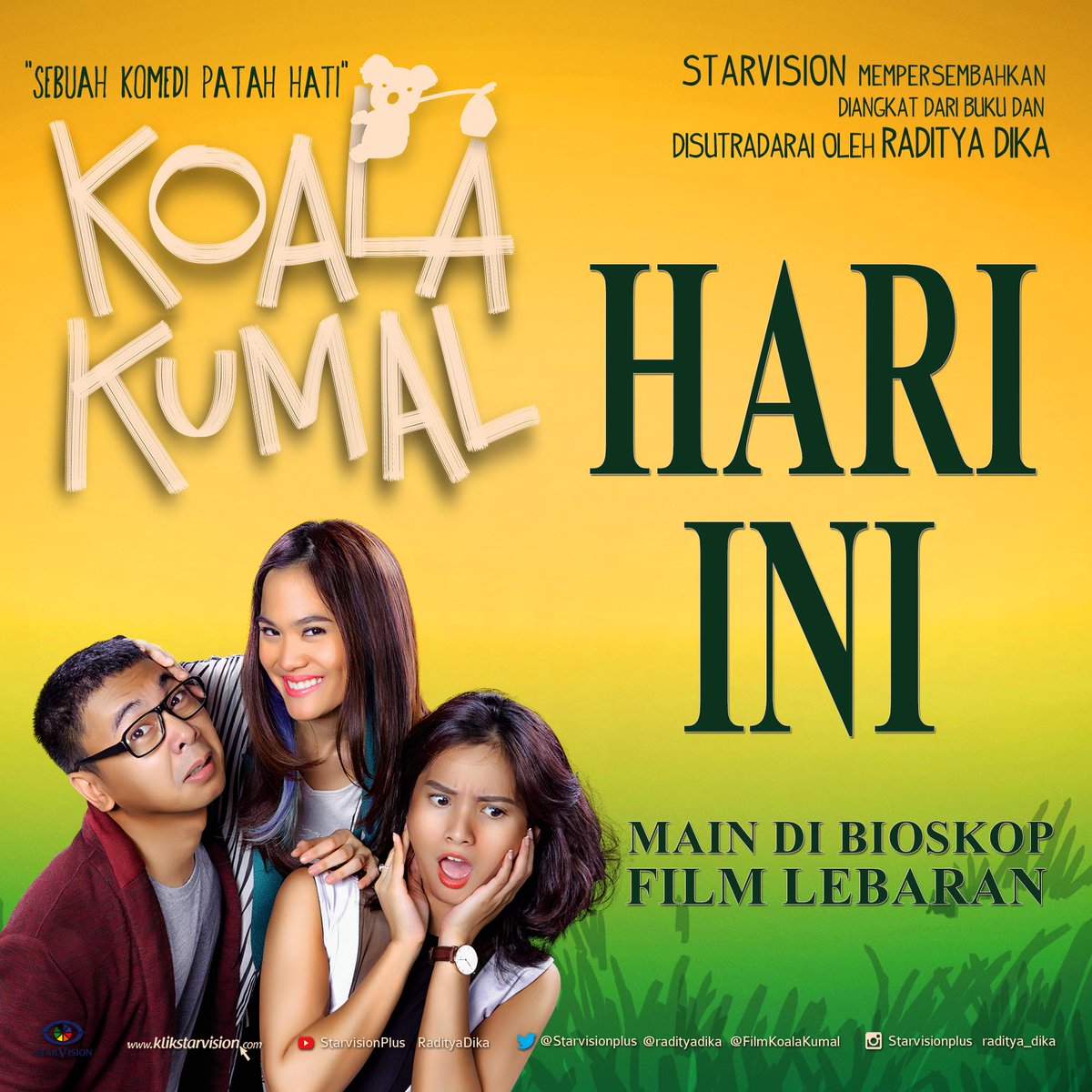 KOALA KUMAL tayang mulai hari ini di bioskop. Info jadwal bit.ly/29g14JA