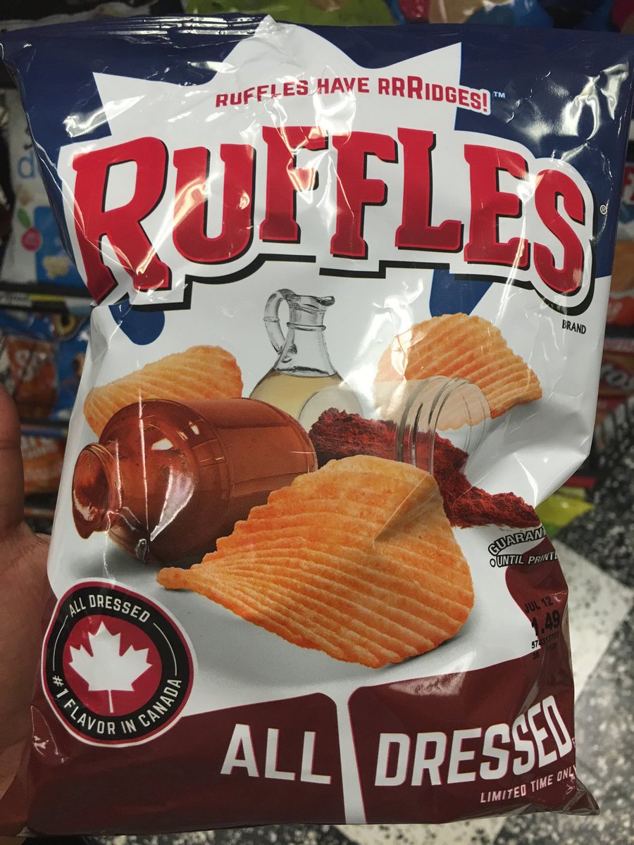 Found a bit of Canada in America #delicious #ruffles