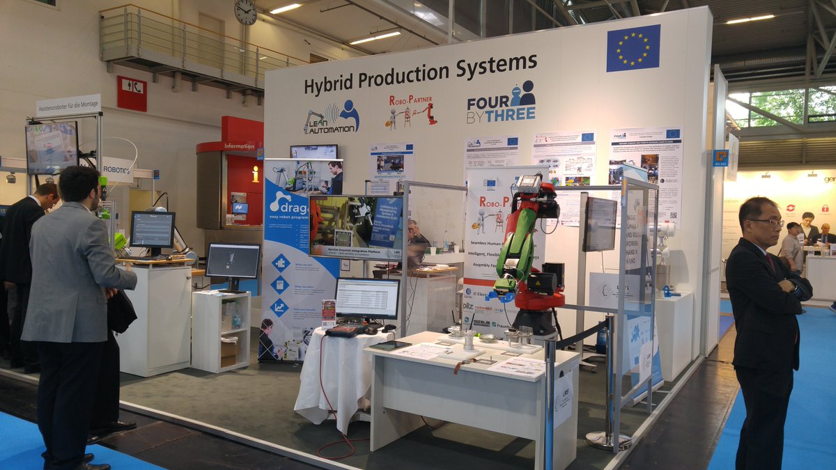 ROBOPARTNER's tweet photo. @ROBOPARTNER at @AUTOMATICAfair (Halle B4, Stand 402) Hybrid Production Systems #robotics #automation @RoboticTrends https://t.co/VLoP1W1oOZ