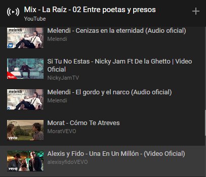 Lukfok's tweet image. Començar escoltant @laraizband i acabar aqui
#GraciasYoutube #NiceMix