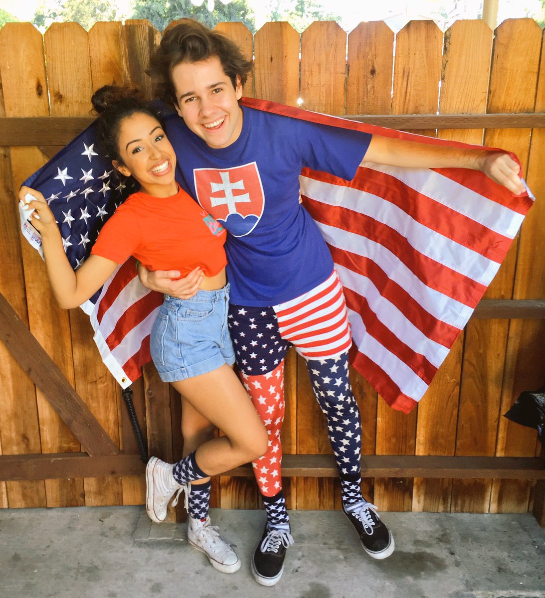 lizakoshy's tweet image. red, white and glued together