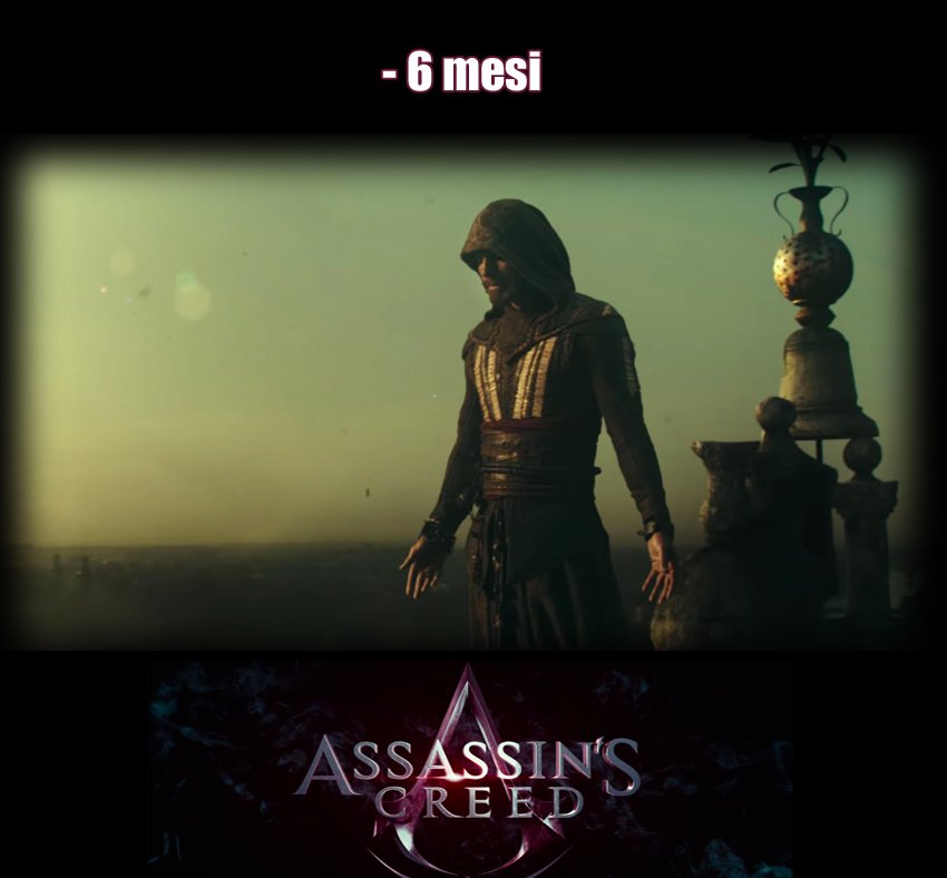 movieplayer_it's tweet photo. Mancano sei mesi all'uscita in sala di #AssassinsCreed, sarà il film tratto da videogiochi che aspettiamo da tempo? https://t.co/40k1GZtWdp