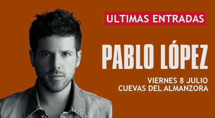 BravoEntradas's tweet photo. Tres dias para ver a @PabloLopezMusic en el #Castillo dé #CuevasdelAlmanzora https://t.co/kc2QoQP8T5