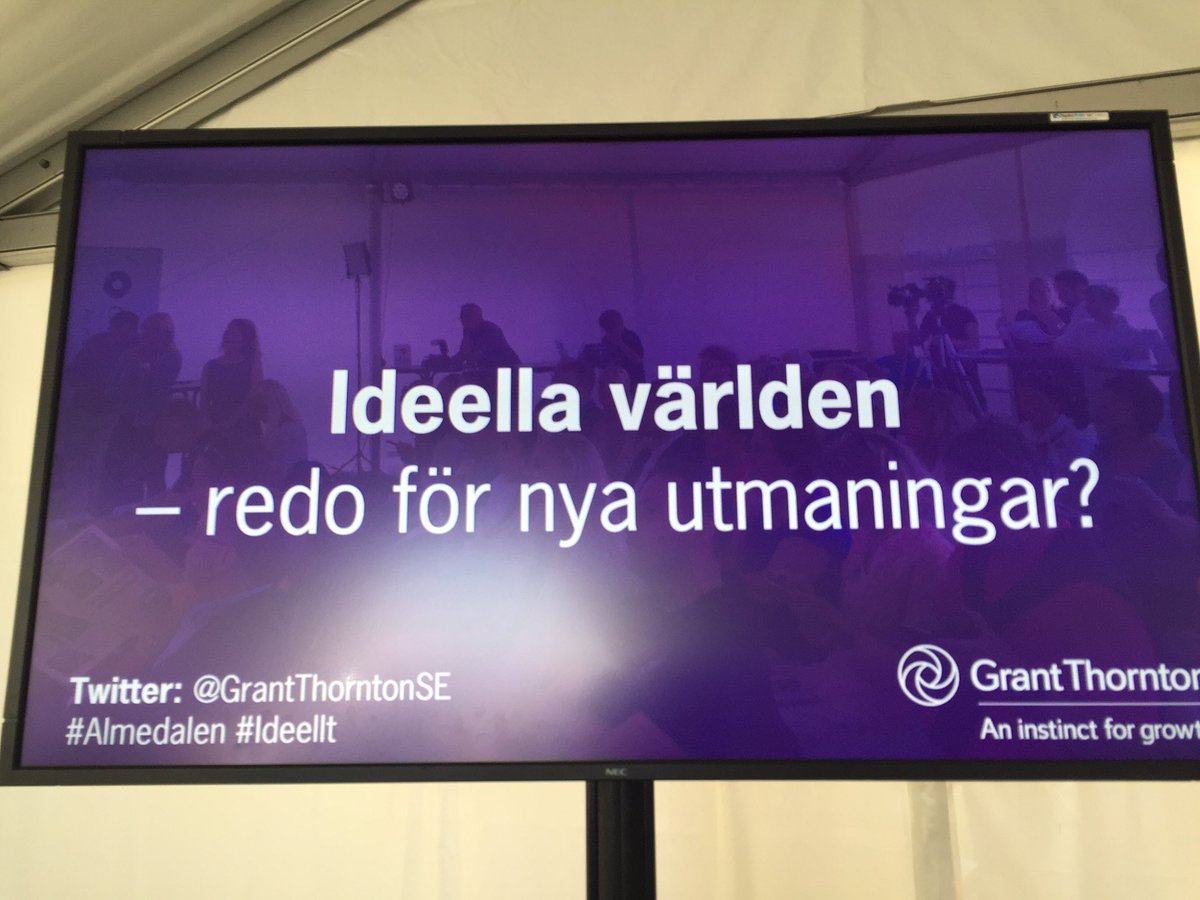Morgonens första seminarium i #almedalen #Ideellt
