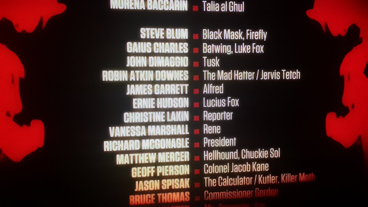 Thomas_Dreyfuss's tweet photo. Just rewatched #BatmanBadBlood. Great flick. Didn't notice the "Rene" typo in the credits. #TwoEs https://t.co/bFr50ih7jK