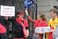 Striking teachers grade Pearson Cause4Concern #investdontcut #teachersstrike