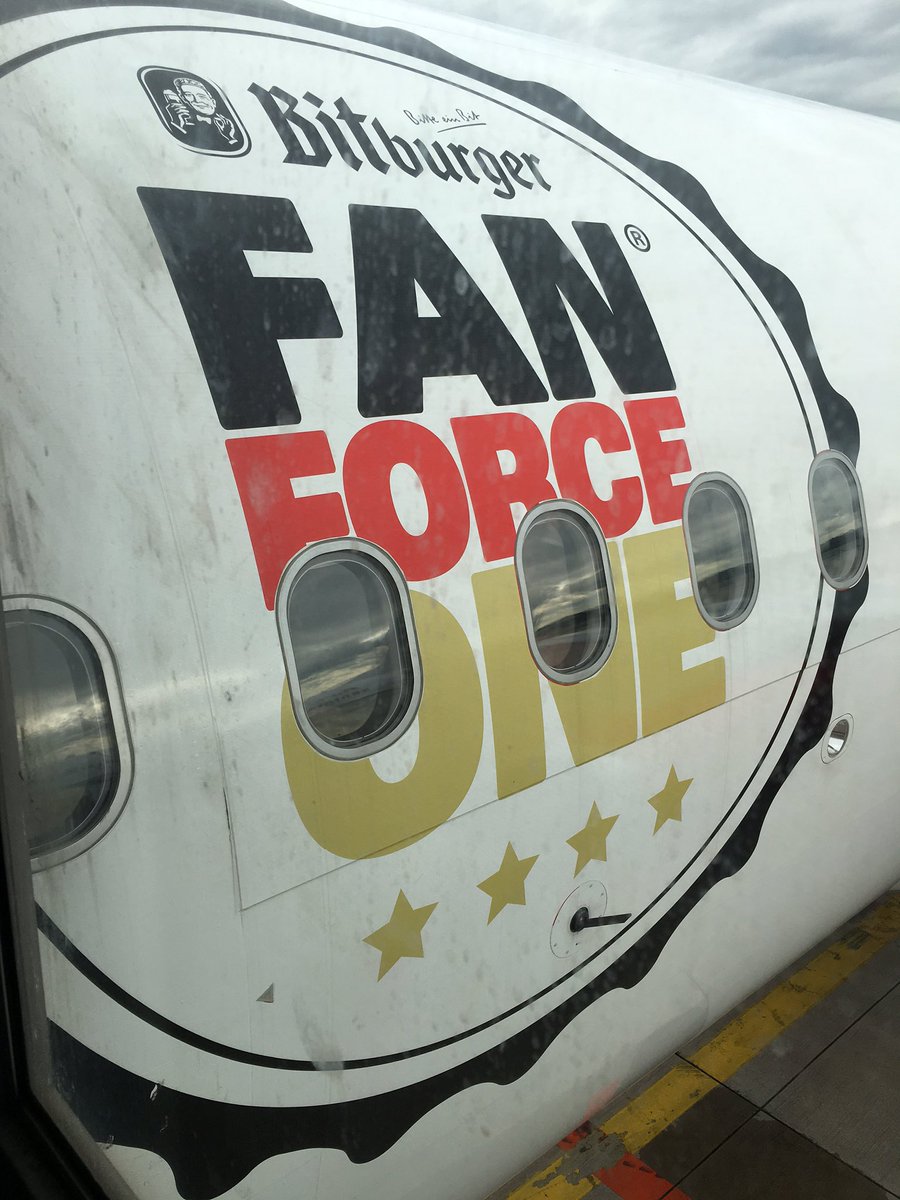 frankzdeluxe's tweet photo. Bestimmt gibt's an Bord direkt ein #Bier statt #Kaffee 🍻 @Bitburger #FanForceOne @airberlin #EURO2016 #GERFRA #EM https://t.co/iVzVsPjk2z