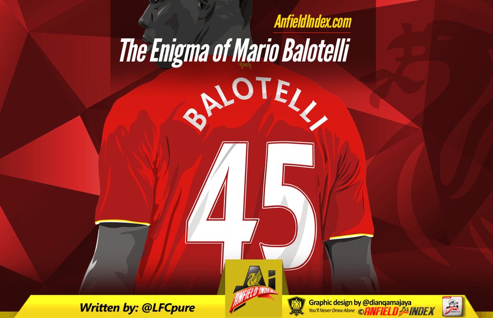 AnfieldIndex's tweet photo. The Enigma of Mario Balotelli - https://t.co/erOs6GlMy6 By @LFCpure https://t.co/WOxTGj4sQT