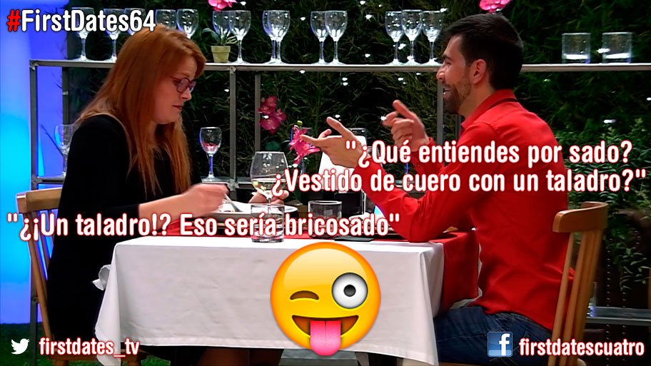 Vertele's tweet photo. La cita más "sado" de 'First Dates' con el hombre más "buscado" https://t.co/0PR2V9hzrj #firstdates64 https://t.co/PAmsJminOn