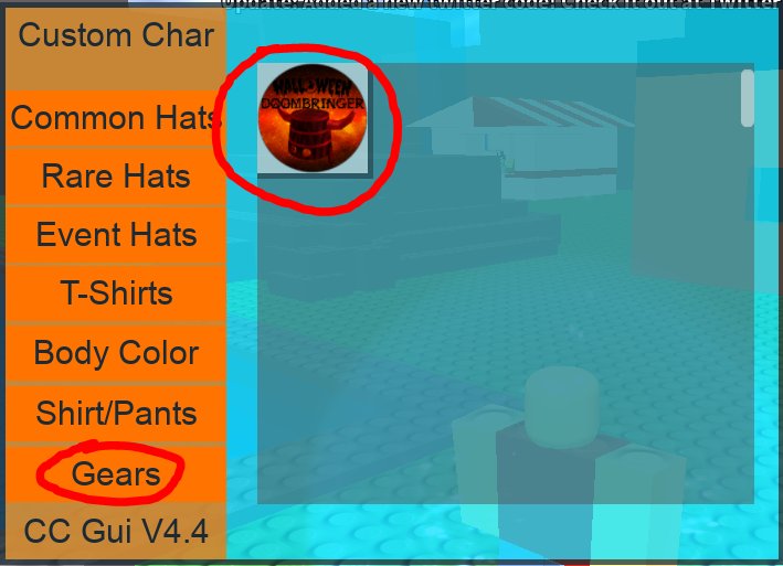 Wrathoxic On Twitter Adding A Gear Tab To The Customize Gui On Roblox 2008 Simulator Like Your Inventory Won T Overflow With Items - roblox doombringer hat