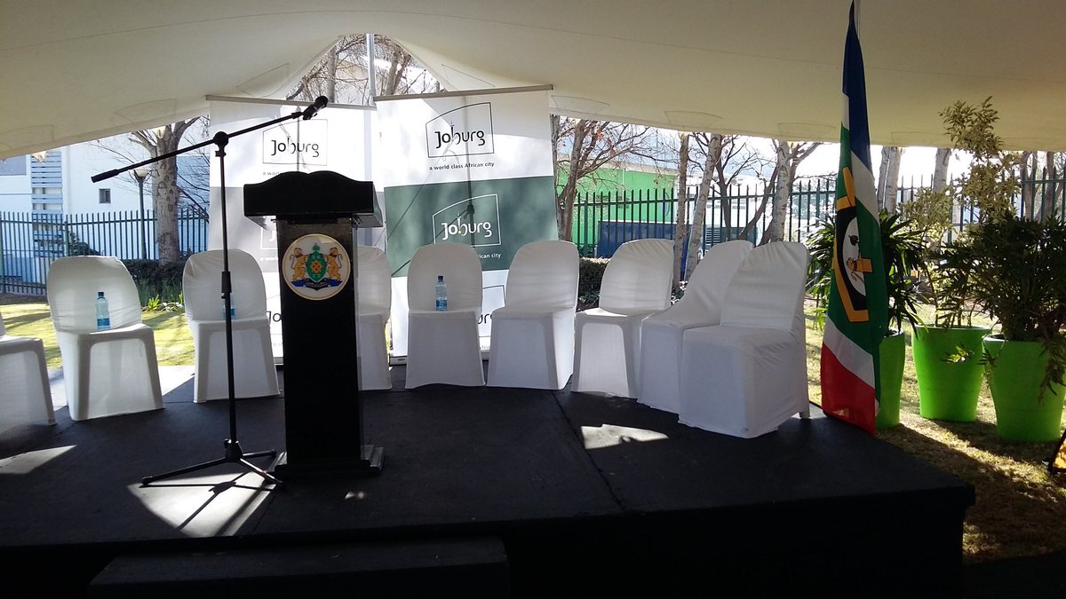 CityofJoburgZA's tweet photo. We are coming to you live from the unveiling of the Bruma Lake Park #BrumaLake #corridorsoffreedom ^NB https://t.co/LVwb78SfGL