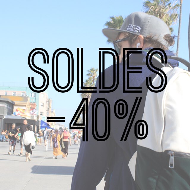 RideGaston's tweet photo. N'oubliez pas -40% sur l'ensemble de l'eshop ! #ridegaston #gaston #soldes #soldes2016 #backpack #snapback https://t.co/H0UlNNUDg0