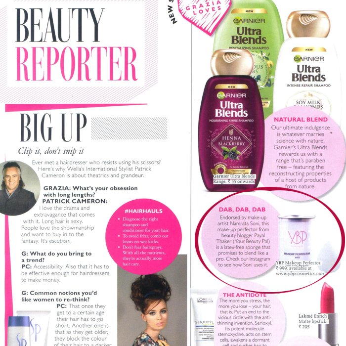 ybpcosmetics's tweet photo. How we just love to be on @GraziaIndia Check out the latest issue of Grazia to spot us :) #happyus #YBPCosmetics https://t.co/ZHQJKuWjms