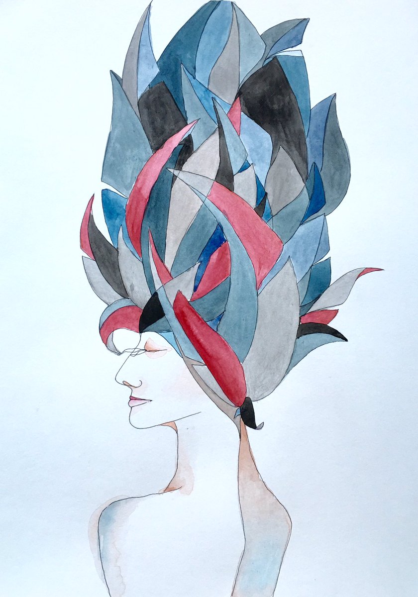 martha__eme's tweet photo. Red woman #red #woman #art #watercolor #contemporary #portrait #Illustration #summer #artist https://t.co/4KUZxemSWB https://t.co/iOTWLjLunI