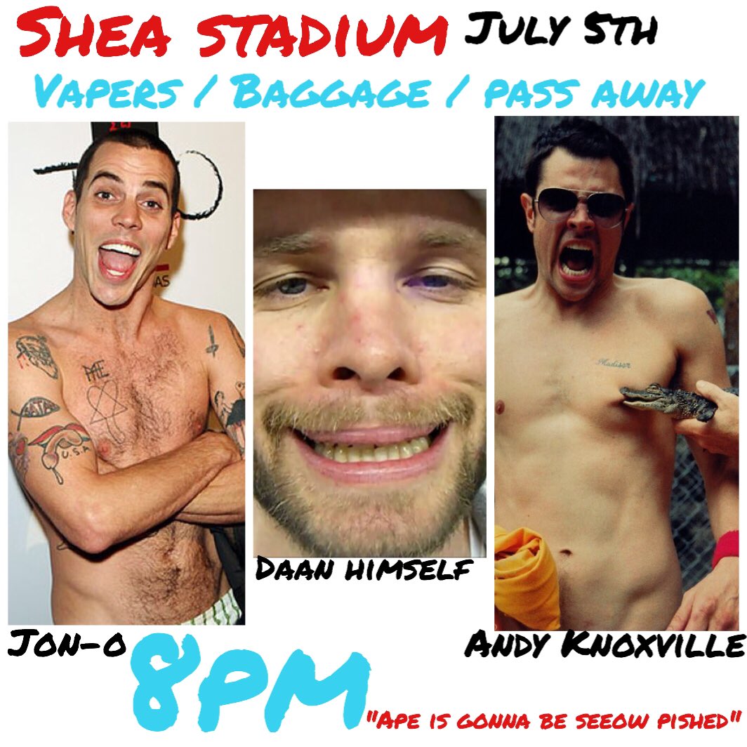 Playing <a href="/sheastadiumbk/">Shea Stadium</a> tonight with <a href="/VAPERSPUNX/">VAPERS</a> and Pass Away! Doors at 8pm! NY friends come out!