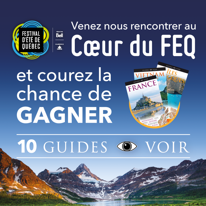 gvq's tweet photo. Dès jeudi on vous attend au Coeur du FEQ! Venez nous rencontrer à notre kiosque et ciblez votre destination! #feq https://t.co/bw9KOZDJ6Q