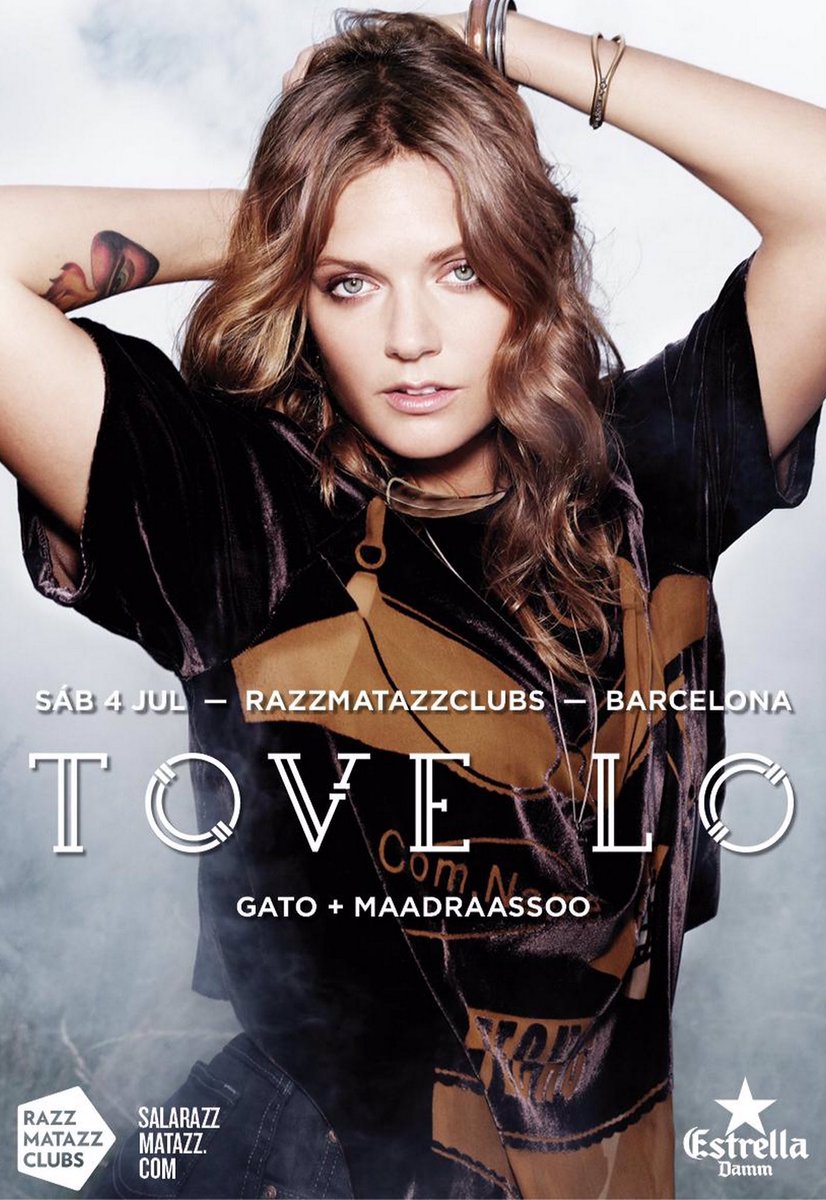 ToveLoSpain's tweet photo. Ayer se cumplió un año desde que Tove Lo dio su primer concierto en España. https://t.co/R6fPwsrBJf