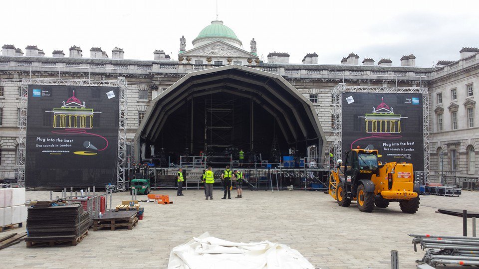 Blackoutltd's tweet image. Nearly done! Somerset House - Summer Series #eventpost #eventprofs