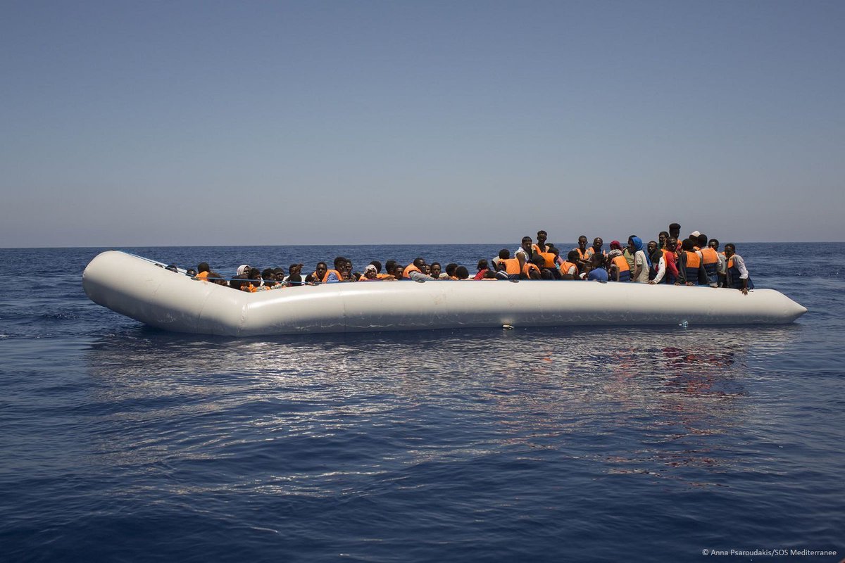 MSF_Sea's tweet photo. Nearly one quarter (23) of those rescued by the #Aquarius this afternoon are children traveling alone. #SAFEPASSAGE https://t.co/D1qUNzwIXF