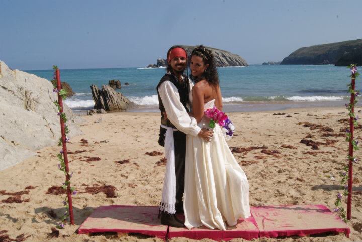 #zapeando655 playa de la Arnia en Cantabria, Jack Sparrow y Elizabeth Swann